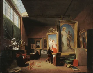 Atelier von Ary Scheffer, rue Chaptal, 1851