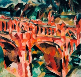 Rote Brücke in Zarizyno