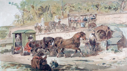 Transport-Szene aus dem 17. Jahrhundert