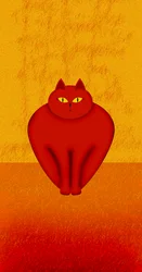 Rote Katze