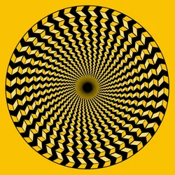 Spirale auf Gelb