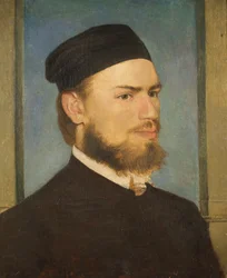 Porträt des Malers Franz von Lenbach, 1862