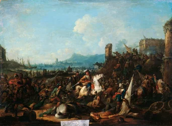 Die Belagerung von La Rochelle im Oktober 1628