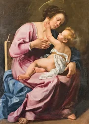 Madonna stillt das Jesuskind