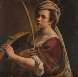 Selbstporträt als Heilige Katharina von Alexandria, ca. 1616