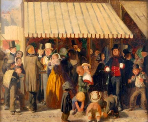 Szene auf einem Jahrmarkt