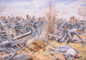 Die Österreicher in Bedrängnis vor Lemberg