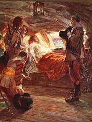Der Tod von Admiral Blake, Illustration aus 