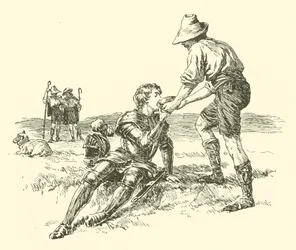 Sir Calidore, Ritter der Höflichkeit, die Suche nach dem schreienden Biest