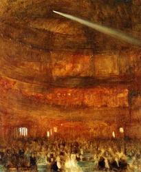 Das Innere des Alhambra Theaters, London