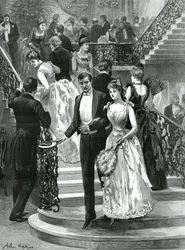 Zum Abendessen gehen. Mein erster Ball