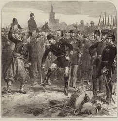 Der Krieg, Fall von Straßburg, Abreise französischer Gefangener