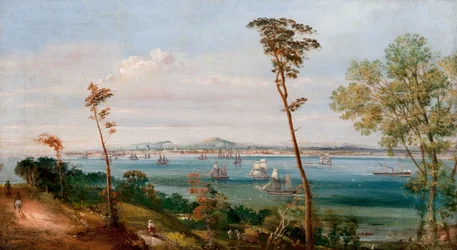 Dundee von Osten von Craighead, East Newport