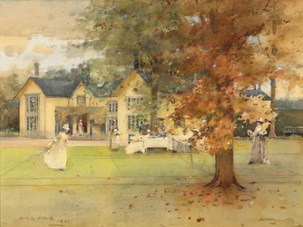 Die Lawn-Tennis-Party bei Marcus, 1889