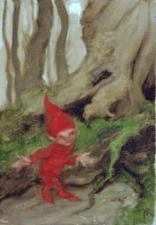 Ein Gnom bei Baumwurzeln, 1928