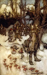 Eine Kurzgeschichte des amerikanischen Autors Washington (Illustration)