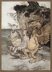 Alice mit dem Greif und der falschen Schildkröte