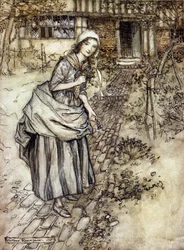 Illustration von Arthur Rackham für Ein Sommernachtstraum von William Shakespeare