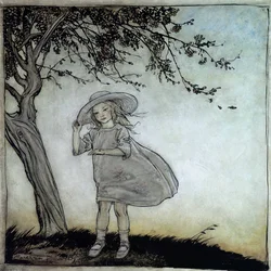 Marienkäfer, Marienkäfer flieg nach Hause, Illustration aus Mother Goose, die alten Kinderreime, veröffentlicht 1913