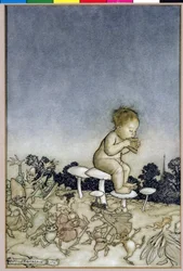 Peter Pan ist das Orchester der Feen, Illustration aus Peter Pan in Kensington Gardens, von J.M. Barrie, 1806