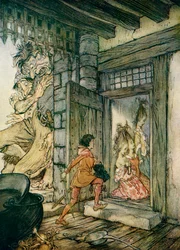 Jack nahm die Schlüssel der Burg und öffnete alle Türen, Illustration zu 