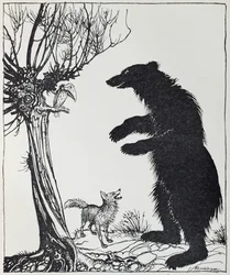 Der Bär und der Fuchs, Illustration aus 