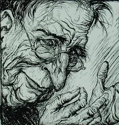 Der Floh und der Mann, Illustration aus 