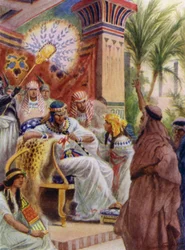 Moses und Aaron vor dem Pharao