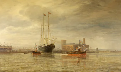 Eröffnung des Royal Edward Dock, Avonmouth, 9. Juli