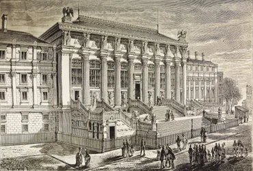 Frankreich. Paris. Gerichtshof im 19. Jahrhundert. (Stich)