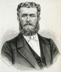 HOHENZOLLERN-SIGMARINGEN, Leopold (1835-1905). Bruder von König Carol I. von Rumänien und Vater des zukünftigen Königs Ferdinand von Rumänien. Gravur