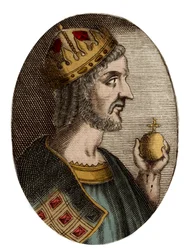 Porträt von Justinian I. (Der Große) (Flavius Petrus Sabbatius Justinianus) (482-565), oströmischer Kaiser