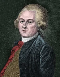Porträt von Louis-Sebastien Mercier, französischer Essayist, Dramatiker