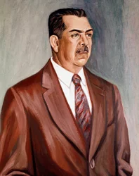 Porträt von Präsident Lazaro Cardenas del Rio