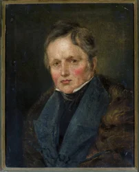 Porträt des Dichters Ivan Andrei Evitch Krylov (1769-1844)