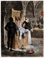 Szene der Inquisition mit Folter