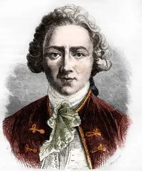 Sebastien-Roch Nicolas de Chamfort, französischer Moralist (Gravur)