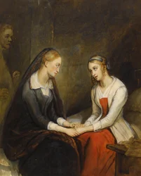 Effie und Jeanie Deans. Nach Walter Scotts The Heart of Mid-Lothian, erstes Viertel des 19. Jahrhunderts