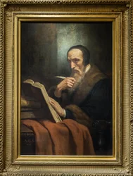 Porträt von Johannes Calvin (Jean Cauvin), französischer Schriftsteller, Theologe und Pfarrer während der protestantischen Reformation (1509-1564). Musée de la Vie romantique, Paris