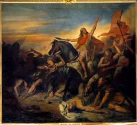 Die Schlacht von Zülpich, Chlodwigs (466-511) Sieg über die Alamannen (496)