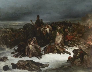 Der Rückzug der Armee Napoleons aus Russland im Jahr 1812