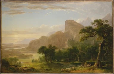 Landschaft – Szene aus "Thanatopsis"