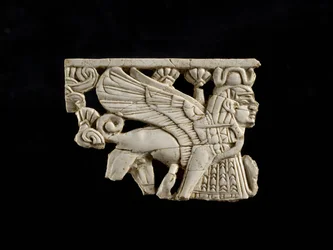 Sphinx-Fragment aus Fort Shalmaneser, Nimrud, assyrisch, 8. Jahrhundert v. Chr.