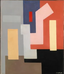 Abstrakt-geometrisches neo-plastisches Kunstwerk