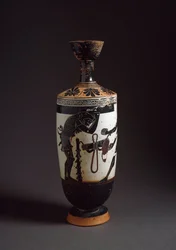 Griechische Kunst: Herakles und Atlas. Detail von Herakles