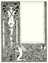 Entwurf für die Titelseite von "Salome" (Stich)