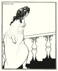 Messalina kehrt vom Bad zurück (Gravur)
