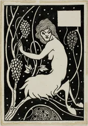Dekorative Studie: Satyr