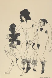 Die spartanischen Gesandten, für „Lysistrata“ von Aristophanes, um 1926.