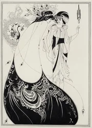 Der Pfaurock, Illustration für die englische Ausgabe von `Salome von Oscar Wilde (1854-1900) 1893
